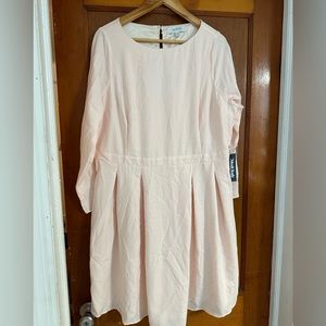 MODCLOTH PLUS SIZE 1X INTO THE SPOTLIGHT FIT AND FLARE DRESS